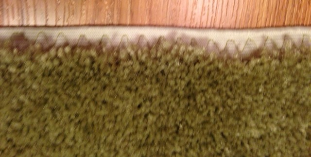 Patience and perseverance won out......I was happy with my repaired bath mat